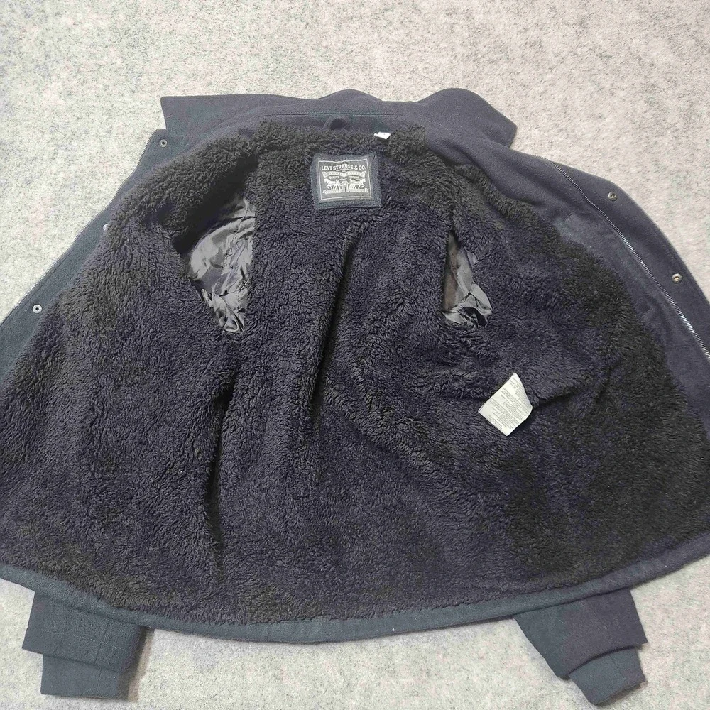 Levi's‎ Mens Wool-Feel Jacket Sherpa Fleece Lined Coat Sz Large